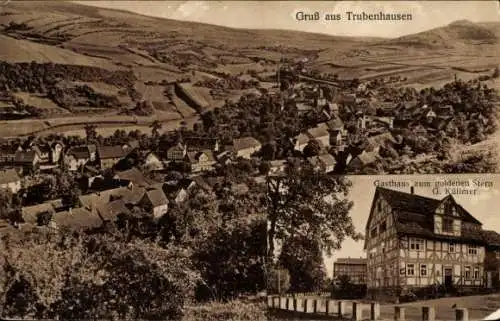 Ak Trubenhausen Großalmerode in Hessen, Gasthaus zum goldenen Stern, Totalansicht
