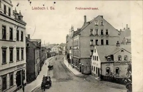 Ak Limbach Oberfrohna Sachsen, Frohnaerstraße, Friseur