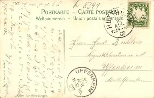 Ak Aumühle Fürsteneck in Niederbayern, Ortsansicht