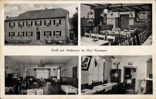 Ak Arnshausen Bad Kissingen Unterfranken Bayern, Gasthaus zum Lamm