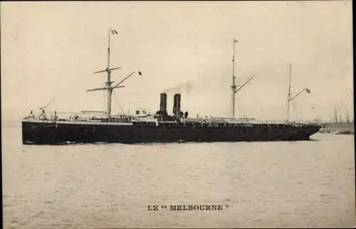Ak Dampfer Le Melbourne, Messageries Maritimes
