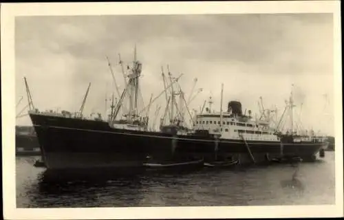 Foto Ak Frachtschiff Meinam, Messageries Maritimes