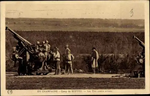 Ak Camp Suippes, Schüsse gegen Flugzeuge