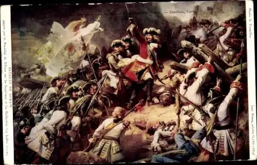 Künstler Ak Alaux, Jean, Bataille de Denain, Marechal de Villars, les Hollandaises, 24 Juillet 1712