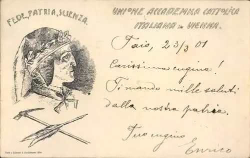 Ak Unione Accademica Cattolica Italiana in Vienna