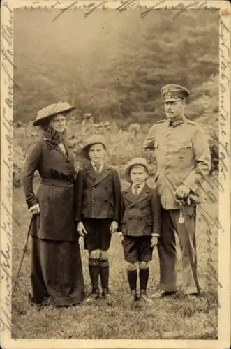 Ak Hessischer Opfertag, Großherzog Ernst Ludwig mit Familie