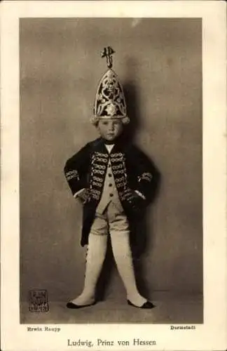 Ak Ludwig, Prinz von Hessen, In Gardeuniform
