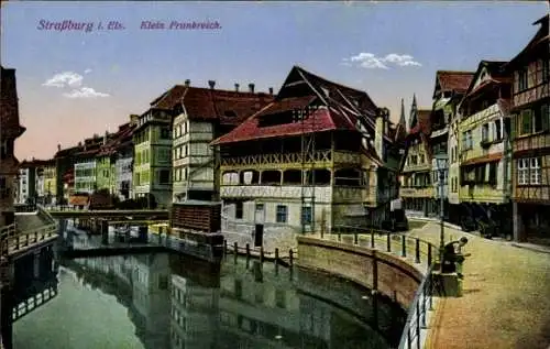 Ak Straßburg Elsass Bas Rhin, Klein Frankreich