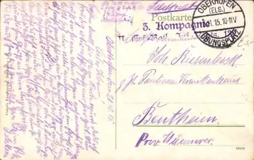 Ak Straßburg Elsass Bas Rhin, Klein Frankreich