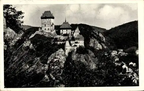 Ak Karlštejn Karlstein Mittelböhmen, Karlův Týn, Burg Karlstein