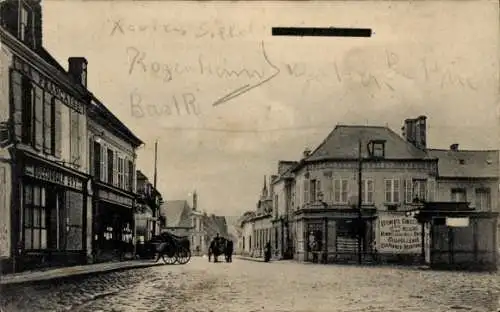 Ak Kogenheim Elsass Bas Rhin, Straßenansicht, Kutschen