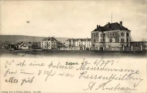 Ak Saverne Zabern Elsass Bas Rhin, Teilansicht