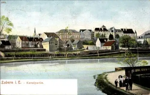 Ak Saverne Zabern Elsass Bas Rhin, Kanal