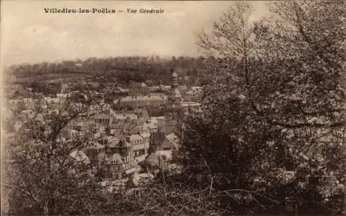 Ak Villedieu les Poêles Manche, Panorama