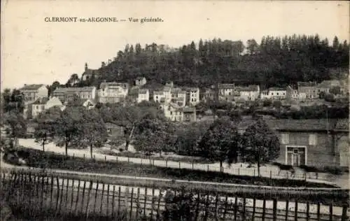 Ak Clermont en Argonne Lothringen Meuse, Gesamtansicht