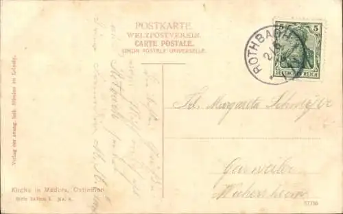 Ak Madurai Madura Indien, Kirche