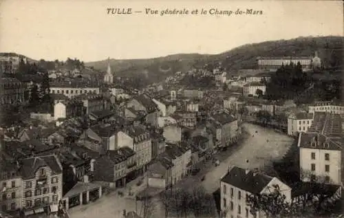 Ak Tulle Correze, vue generale, Champ-de-Mars