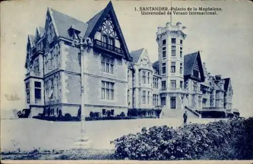 Ak Santander Kantabrien Spanien, Palacio de la Magdalena, Universidad de Verano Internacional