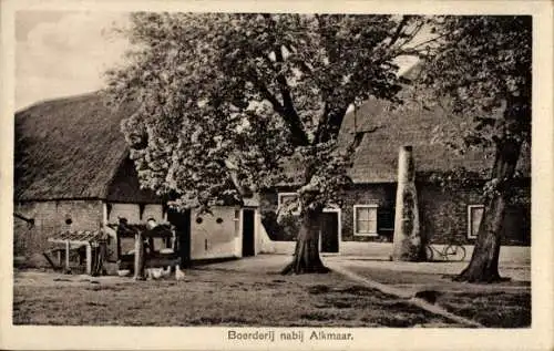 Ak Alkmaar Nordholland Niederlande, Boerderij