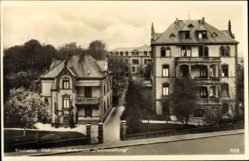 Ak Wiesbaden in Hessen, Diakonissenmutterhaus Paulinenstiftung, Schiersteiner Straße 43