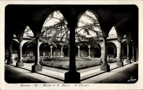 Ak Firenze Florenz Toscana, Museo di S. Marco, Il Chiostro