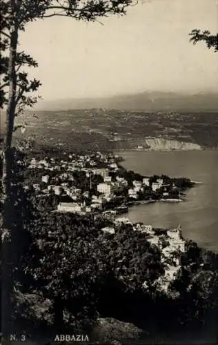 Ak Opatija Abbazia Kroatien, Panorama, Küste