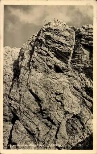 Ak Pfronten im Allgäu, Aggenstein, Nordwand, Gipfel