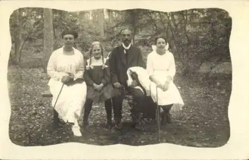 Foto Ak Utrecht, Familienportrait
