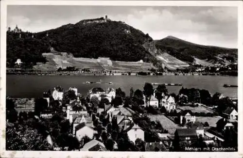 Ak Mehlem Bad Godesberg Bonn am Rhein, Drachenfels