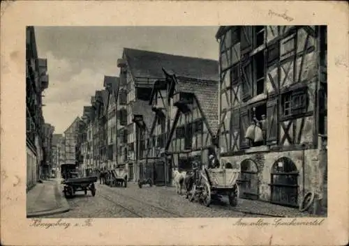 Ak Kaliningrad Königsberg Ostpreußen, Am alten Speicherviertel