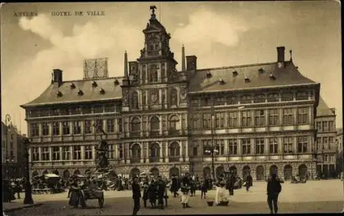 Ak Anvers Antwerpen Flandern, Rathaus