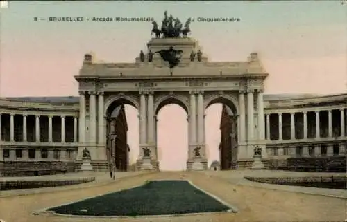 Ak Bruxelles Brüssel, Arcade Monumentale du Cinquantenaire