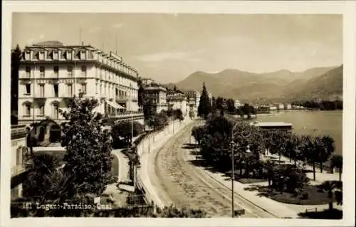 Ak Lugano Kanton Tessin Schweiz, Quai