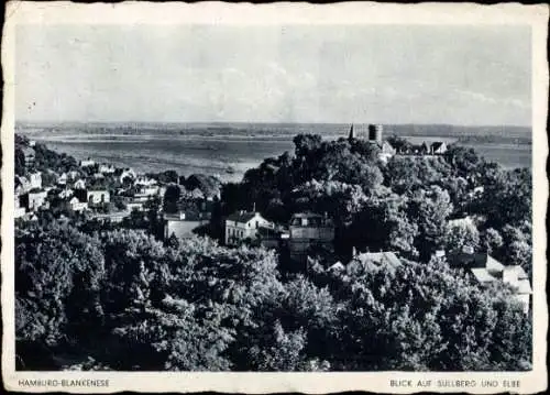 Ak Hamburg Blankenese, Gesamtansicht, Süllberg, Elbe