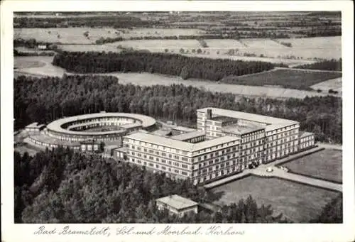 Ak Bad Bramstedt in Holstein, Kurhaus, Fliegeraufnahme