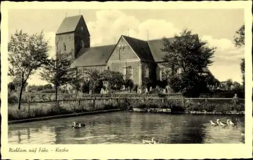 Ak Nieblum auf der Insel Föhr Nordfriesland, Kirche