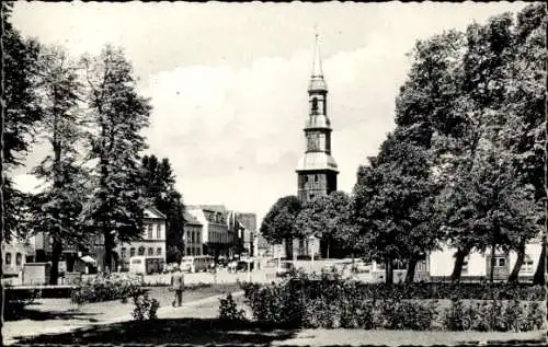 Ak Tönning an der Eider Nordfriesland, Marktplatz, Kirche