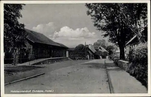 Ak Holstenniendorf im Kreis Steinburg in Schleswig-Holstein, Teilansicht