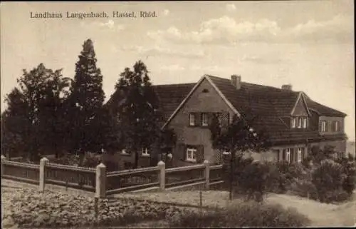 Ak Hassel Buer Gelsenkirchen im Ruhrgebiet, Landhaus Langenbach
