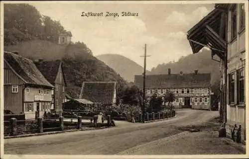 Ak Zorge Walkenried im Harz, Teilansicht