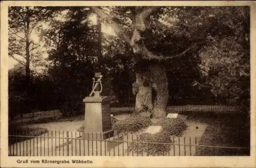 Ak Wöbbelin Mecklenburg, Körnergrab