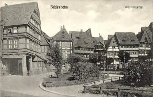 Ak Hildesheim in Niedersachsen, Andreasplatz