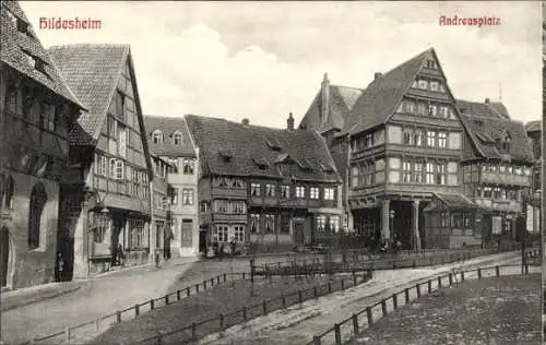 Ak Hildesheim in Niedersachsen, Andreasplatz