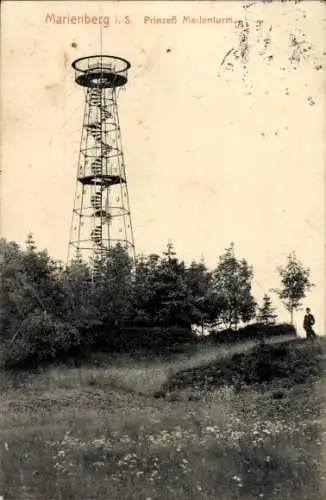 Ak Marienberg im Erzgebirge Sachsen, Prinzess Marienturm