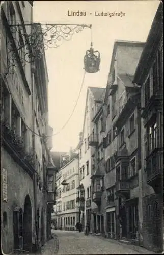 Ak Lindau am Bodensee Schwaben, Ludwigstraße
