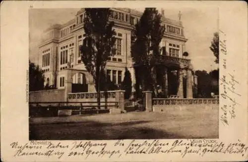 Ak München Bayern, Villa Stuck