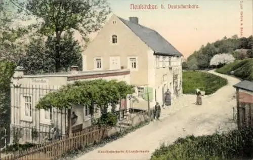 Ak Neukirchen Reinsberg in Sachsen, Restaurant