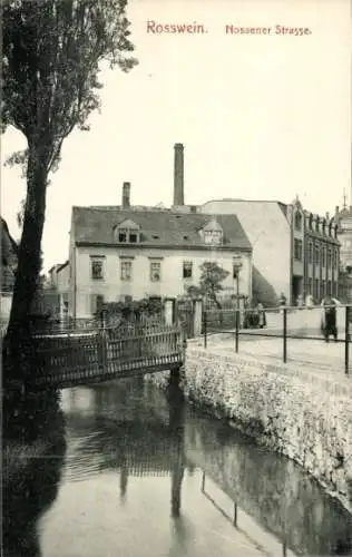 Ak Roßwein in Sachsen, Nossener Straße