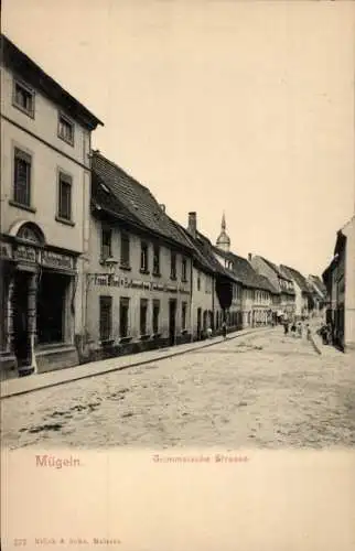 Ak Mügeln in Sachsen, Grimmaische Straße