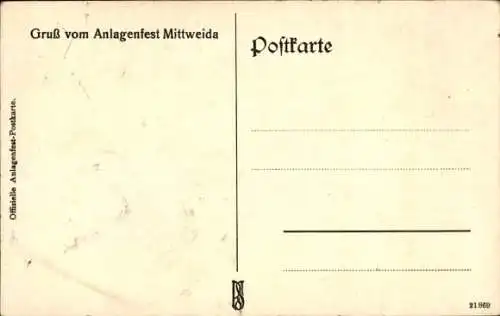 Ak Mittweida in Sachsen, Anlagenfest